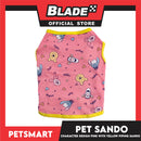 Pet Sando Character Design, Pink with Yellow Piping Color, XL Size (DG-CTN197XL)