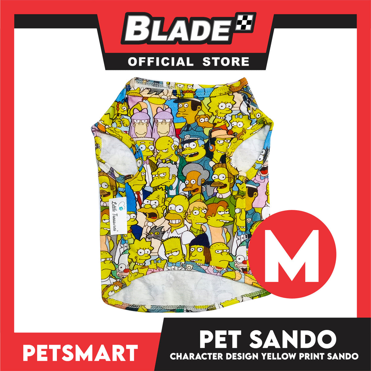 Pet Sando Character Design Yellow Print Color, Medium Size (DG-CTN198M)