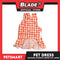 Pet Dress Checkered Tangerine Cherries with Jumper Design, Medium Size (DG-CTN211M)