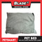 Pet Bed Cat Dog Bed Washable Gingham Gray (Large) with removable cushion