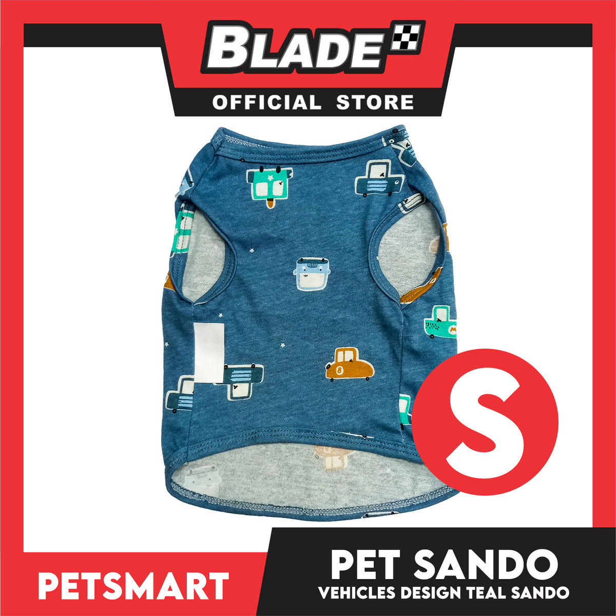 Pet Sando Vehicles Design Teal Color, Small Size (DG-CTN206S)