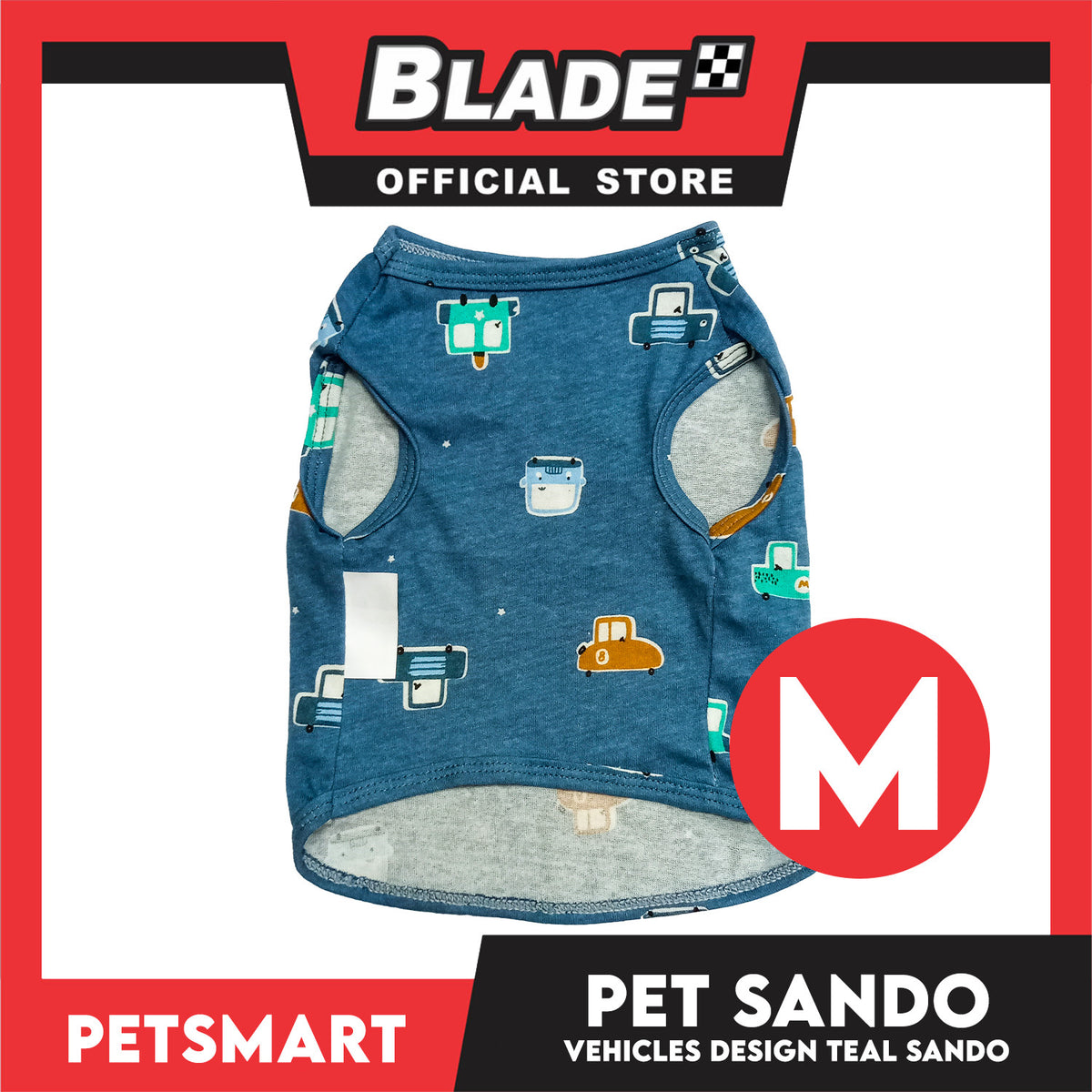 Pet Sando Vehicles Design Teal Color, Medium Size (DG-CTN206M)