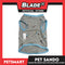Pet Sando Character Design Gray with Blue Piping Color, XL Size (DG-CTN209XL)