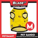 Pet Sando Yellow with Blue Piping Sando, Medium Size (DG-CTN207M)