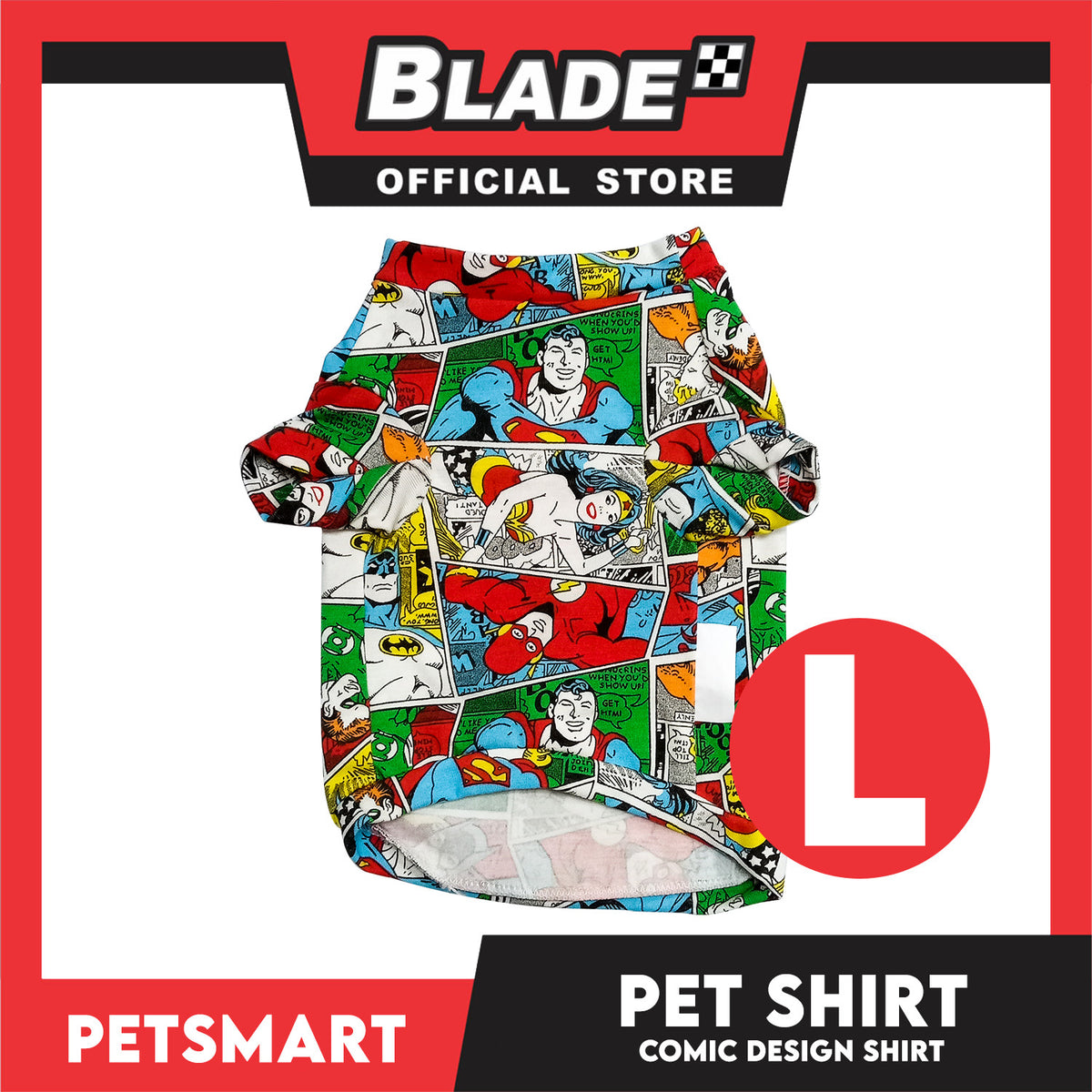 Pet Shirt Comic Design, Large Size (DG-CTN210L)