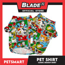 Pet Shirt Comic Design, Large Size (DG-CTN210L)