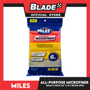 Miles Basics All-Purpose Microfiber Cloth 6pcs 40cm x 40cm (Retro)
