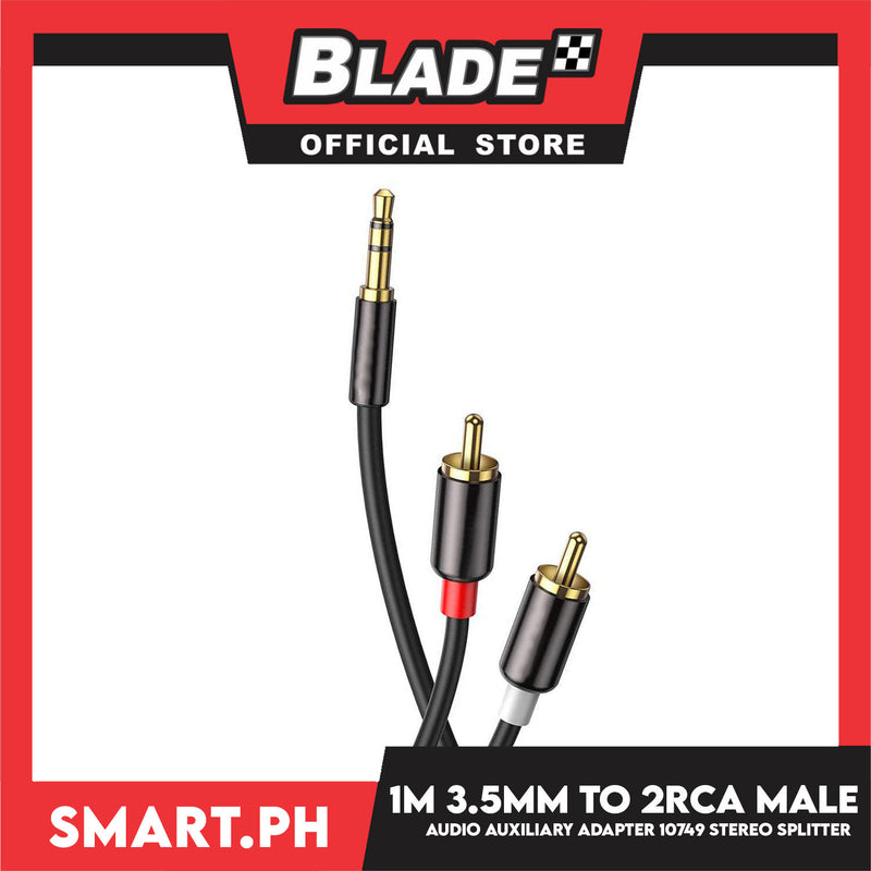 Meter to 2RCA Audio Auxiliary Adapter 10749 Stereo