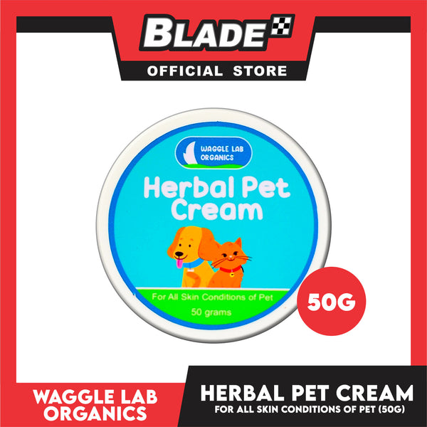 Waggle Lab Organics Herbal Pet Cream 50g for All Skin Conditions of Pet