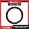 Catom Fresh Handle Grab Steering Wheel Cover 370-380mm JS-06 (Black/Red)