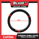 Catom Fresh Handle Grab Steering Wheel Cover 370-380mm JS-06 (Black/Red)