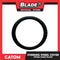 Catom Quilting Steering Wheel Cover 370-380mm BLK-ZM063 (Black)