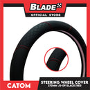 Catom Night Grab Steering Wheel Cover 370-380mm JS-09 (Black/Red)