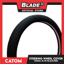 Catom Night Grab Steering Wheel Cover 370-380mm JS-09 (Black/Red)