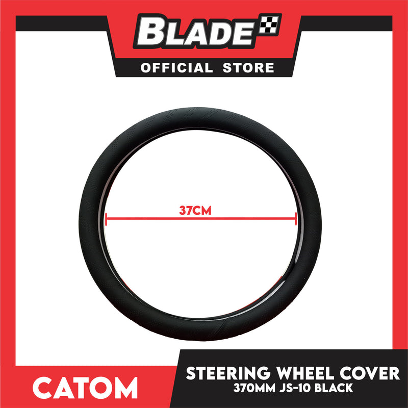 Catom Platinum Grab Steering Wheel Cover 370-380mm JS-10 (Black)