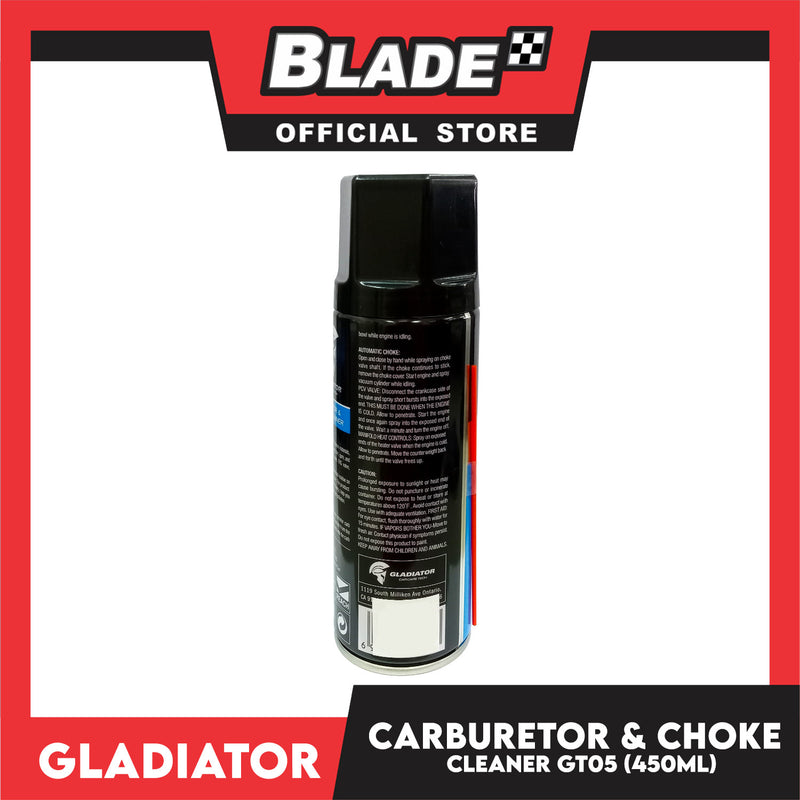 Gladiator Carburetor and Choke Cleaner GT05 450ml