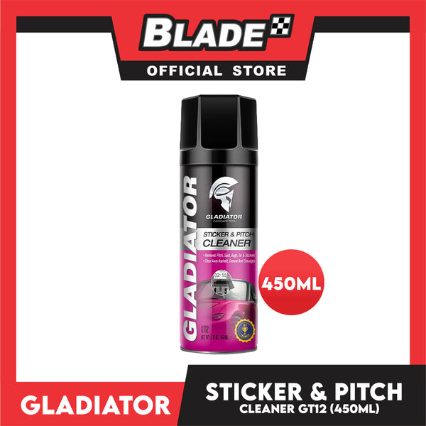 Gladiator Sticker and Pitch Cleaner GT12 450ml