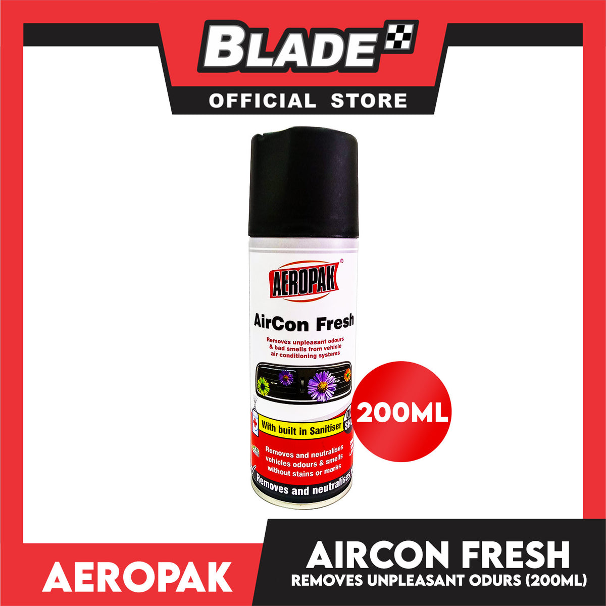 Aeropak Aircon Fresh Car AirCon Fresh Odor Eliminator Spray 200ml