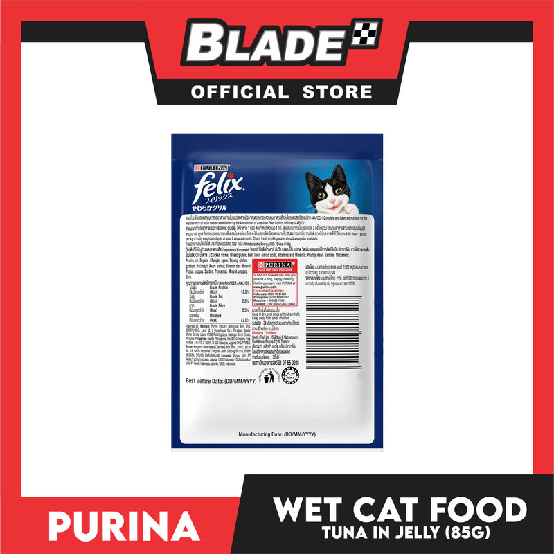 Purina Felix Tuna in Jelly 85g Adult Wet Cat Food