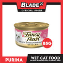 Purina Fancy Feast Grilled Salmon & Shrimp Feast in Gravy Adult Wet Cat Food In Can 85g