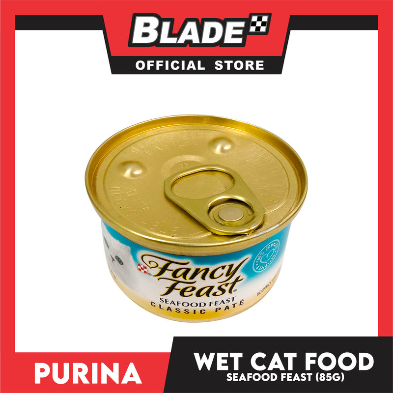 Purina Fancy Feast Seafood Classic Pate in Gravy Adult Wet Cat Food In Can 85g