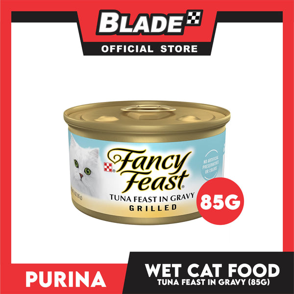 Purina Fancy Feast Grilled Tuna in Gravy Adult Wet Cat Food In Can 85g