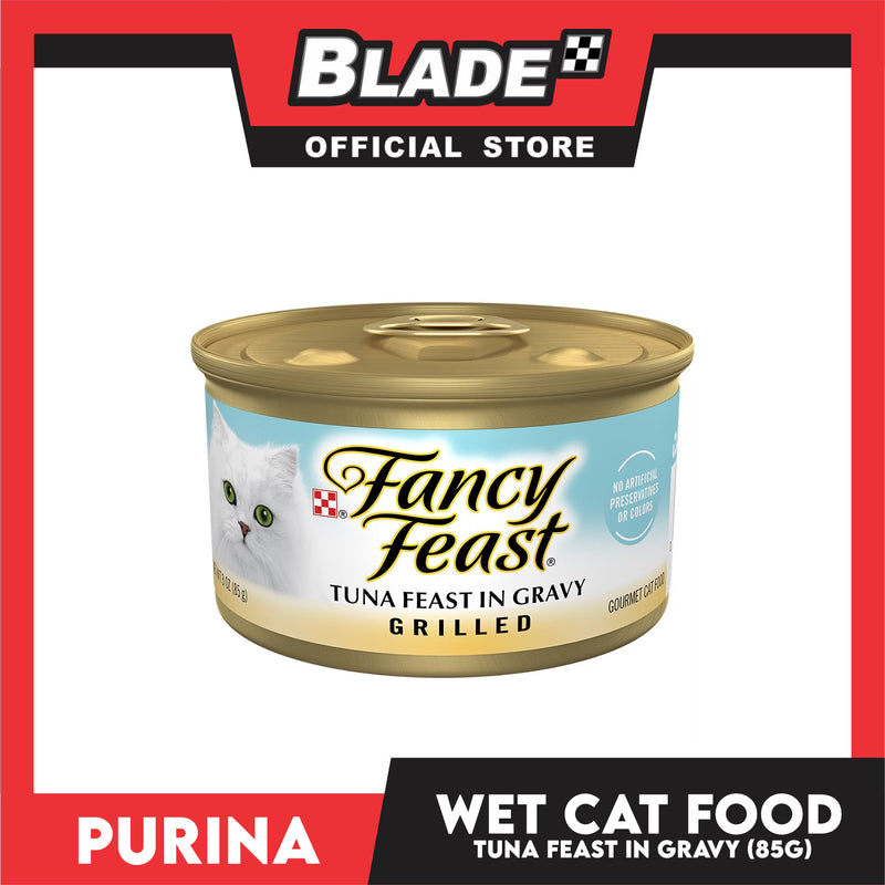 Purina Fancy Feast Grilled Tuna in Gravy Adult Wet Cat Food In Can 85g