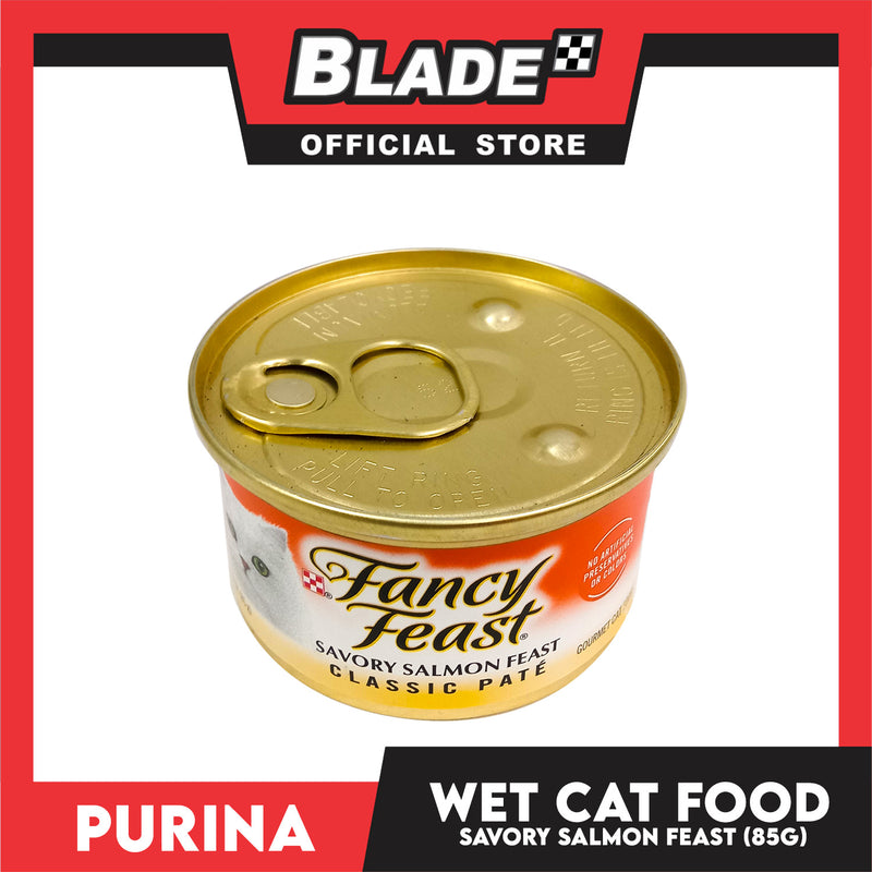 Purina Fancy Feast Classic Paste Savory Salmon Adult Wet Cat Food In Can 85g