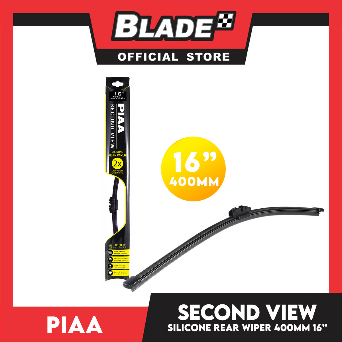 Piaa Second View Silicone Advantage Rear Wiper Blades 16'' / 400mm
