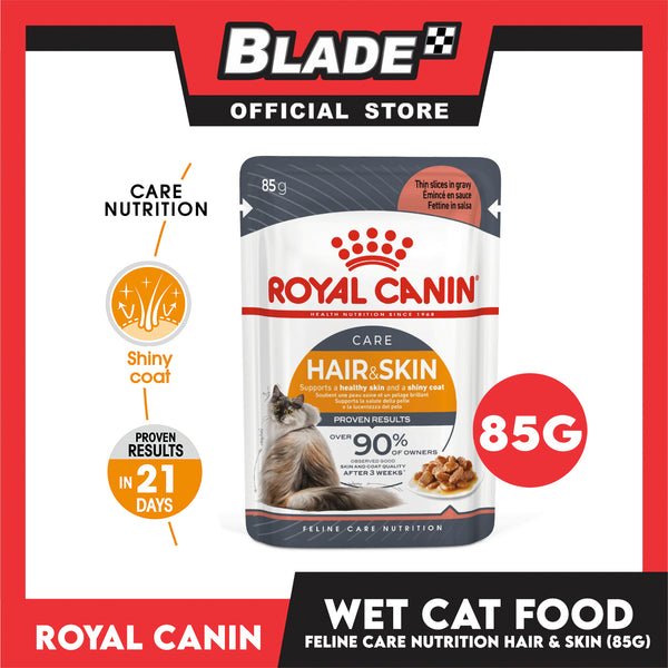 Royal Canin Hair and Skin Care 85g Adult Wet Cat Food - Feline Care Nutrition