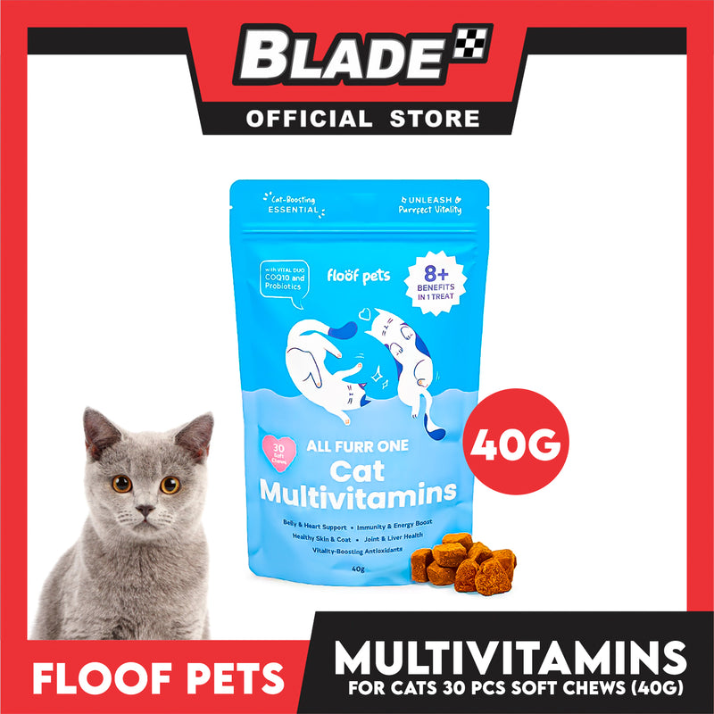 Floof Pets All Furr One Cat Multivitamins Soft Chews 40g