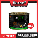 Nutripe Lamb and Green Tripe Pure (Gum-free) 185g Dog Wet Food for All Life Stages