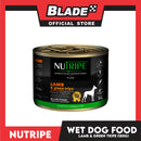Nutripe Lamb and Green Tripe Pure (Gum-free) 185g Dog Wet Food for All Life Stages