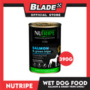 Nutripe Salmon and Green Tripe Pure (Gum-free) 390g Dog Wet Food for All Life Stages