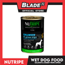 Nutripe Salmon and Green Tripe Pure (Gum-free) 390g Dog Wet Food for All Life Stages