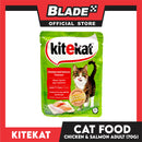 6pcs Kitekat Wet Cat Food in Pouch for Adult 70g (Chicken and Salmon)