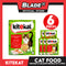 6pcs Kitekat Wet Cat Food in Pouch for Adult 70g (Chicken and Salmon)