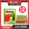 12pcs Kitekat Wet Cat Food in Pouch for Adult 70g (Chicken and Salmon)