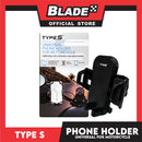 Type S Universal Phone Holder for Motorcycle Non-Slip (Black)