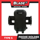 Type S Universal Phone Holder for Motorcycle Non-Slip (Black)