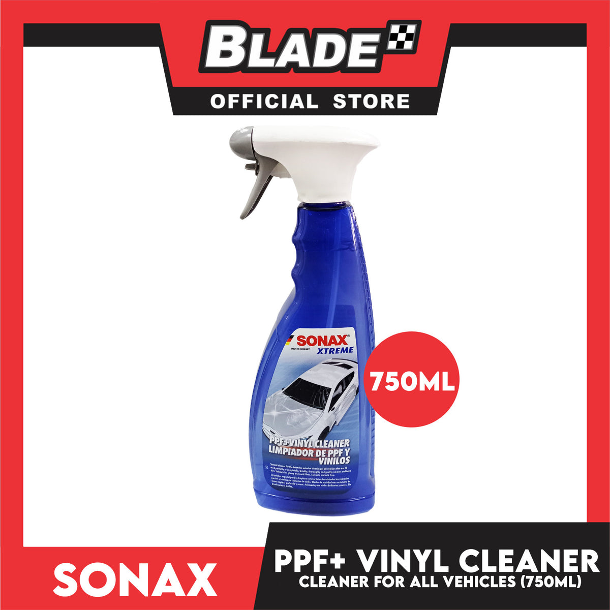 Sonax Xtreme PPF + Vinyl Cleaner for PFF, Wrap & Vinyl 750ml