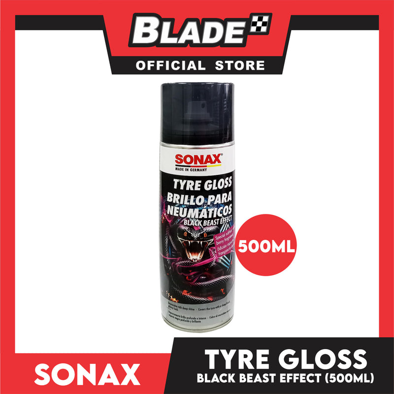 Sonax Tyre Gloss Spray Black Beast Effect 500ml (Tyre Shine)