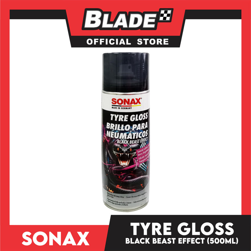 Sonax Tyre Gloss Spray Black Beast Effect 500ml (Tyre Shine)