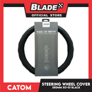 Catom Non-slip Grip Steering Wheel Cover Carbon 370-380mm SO-01 (Black)