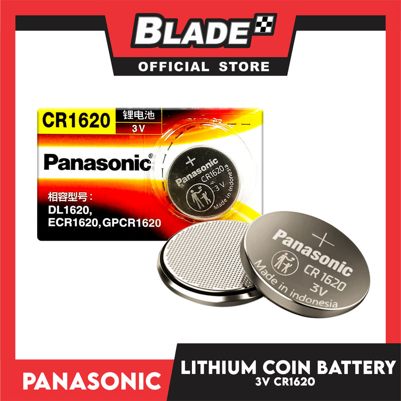 Panasonic CR1620 Lithium Battery 3V DL1620 , ECR1620 , GPCR1620 Cell Coin Batteries