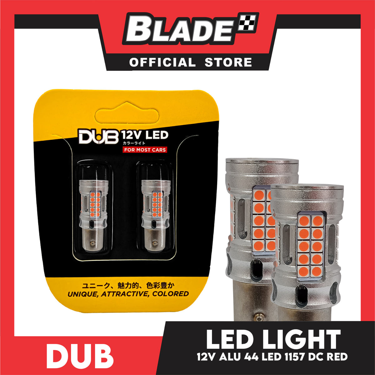 Dub Automotive Car LED 1157 ALU DC 12V 44-LED (Red)