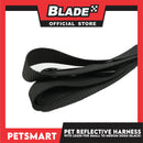 Pet Reflective Harness with Leash for Small Dogs Medium Size (Black)