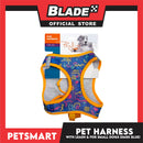 Pet Harness Pattern Design with Leash for Small Dogs (Dark Blue)