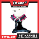 Pet Harness Premium Pattern Design (Pink) for Dogs Medium Size