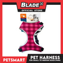 Pet Harness Premium Pattern Design (Pink) for Dogs Medium Size